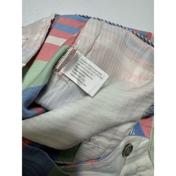 Peter‎ Millar Chino Golf Shorts Men’s Size 36 Pastel Horizontal Stripe - Picture 8 of 9